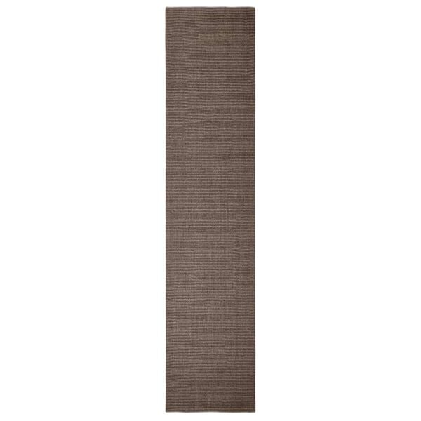 vidaXL Tapis Sisal naturel 66x300 cm Marron
