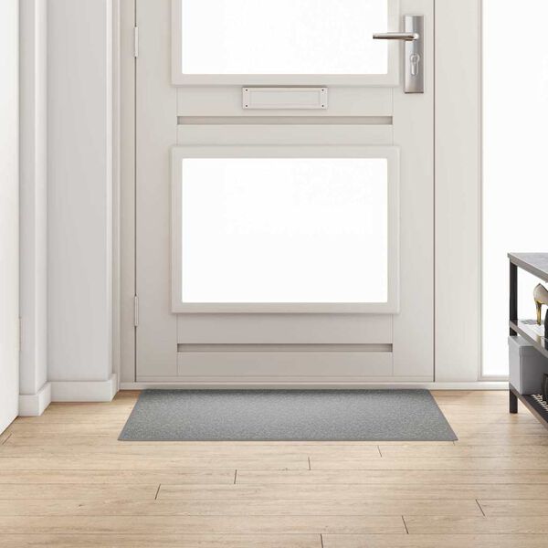 vidaXL Tapis Couloir Gris clair 100 x 100 cm 100% Polypropyl&egrave;ne