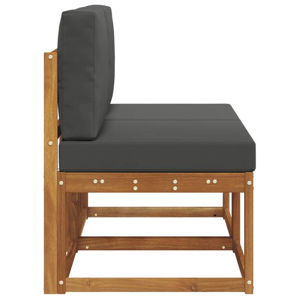 vidaXL 2 Pi&egrave;ce Sofa de milieu ext&eacute;rieur Bois d'Acacia Massif