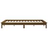 vidaXL Cadre de lit sans matelas marron miel bois massif