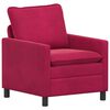 vidaXL Canap&eacute; Bordeaux 76 x 81 x 87,5 cm Velours