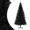vidaXL Sapin de No&euml;l artificiel avec support noir 180 cm PVC