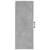 vidaXL Armoire murale gris béton 34,5x34x90 cm
