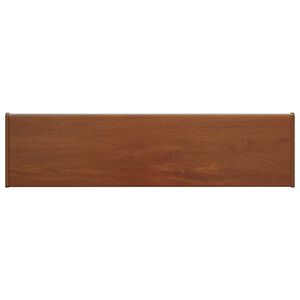 vidaXL Appui de fen&ecirc;tre Bois Brun 60 x 20 x 4,5 cm PVC