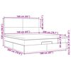 VidaXL Cadre de lit ottoman avec matelas cr&egrave;me 160x200 cm tissu