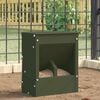 vidaXL Distributeur pour lapins Vert olive 20 x 12,5 x 25 cm