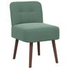 vidaXL Fauteuil &agrave; pantoufle Vert Mer Velours