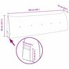vidaXL Coussin de Dos Gris fonc&eacute; 160 x 24 x 50 cm Velours