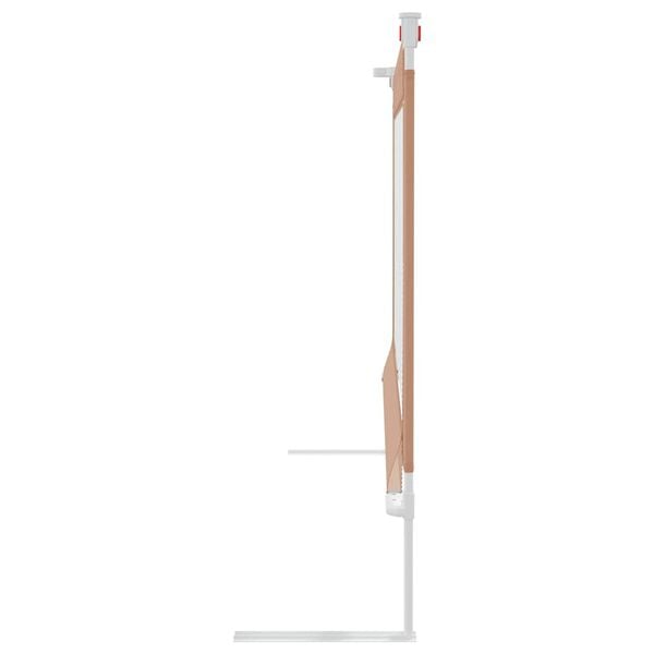 vidaXL Barri&egrave;re de s&eacute;curit&eacute; de lit enfant Taupe 90x25 cm Tissu