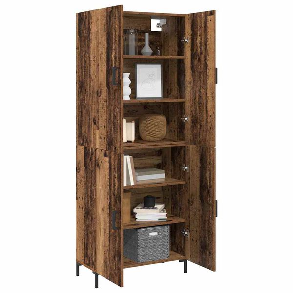 vidaXL Haut Armoire Bois ancien 69,5 x 34 x 180 cm Bois d'ing&eacute;nierie