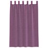 vidaXL Rideaux en voile avec boucles 2 pcs violet 140x175 cm