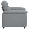 vidaXL Fauteuil gris clair 100x81x84 cm tissu
