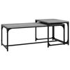 vidaXL Tables basses 2 pcs Sonoma gris Bois d'ing&eacute;nierie