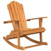 vidaXL Chaise &agrave; bascule de jardin Adirondack bois de teck massif