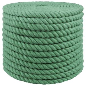vidaXL Corde en Jute 16 mm Vert Jute 100% Tossa