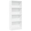 vidaXL Biblioth&egrave;que blanc 60x24x143 cm bois d'ing&eacute;nierie