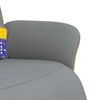 vidaXL Fauteuil inclinable de massage et repose-pieds gris clair tissu