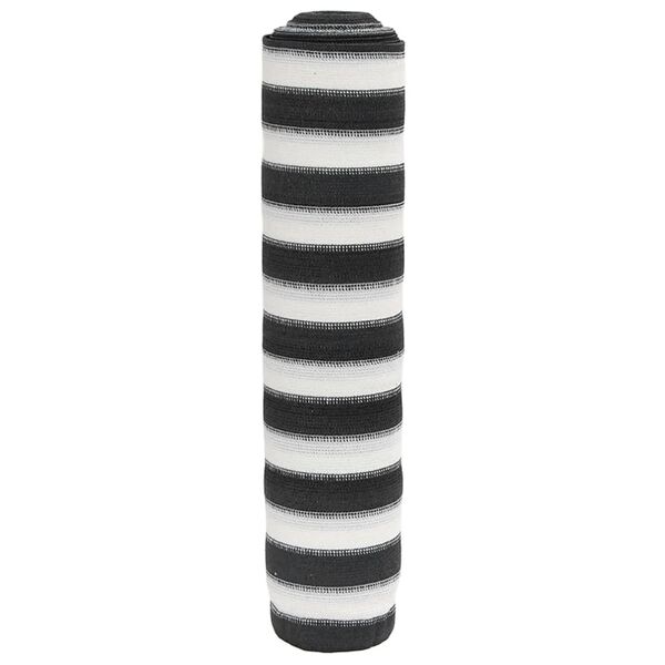 vidaXL Filet brise-vue anthracite et blanc 1,8x25 m PEHD 150 g/m&sup2;