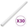vidaXL Goulotte de c&acirc;ble 33x33 mm 30 m PVC