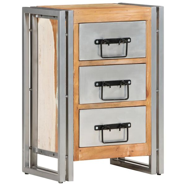 vidaXL Armoire &agrave; tiroirs 40 x 30 x 60 cm Bois de r&eacute;cup&eacute;ration massif