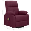 vidaXL Fauteuil de massage Violet Tissu