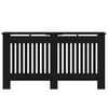 vidaXL Cache-Radiateur Ch&ecirc;ne noir 152 x 19 x 81,5 cm Bois d'ing&eacute;nierie