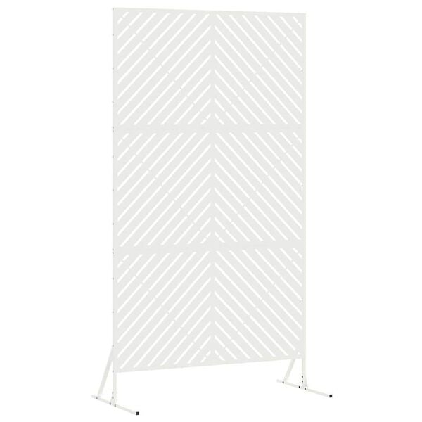 vidaXL &Eacute;cran de confidentialit&eacute; Blanc 100 x 50 x 180 cm Acier