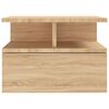 vidaXL Table de chevet flottante Ch&ecirc;ne sonoma Bois d'ing&eacute;nierie