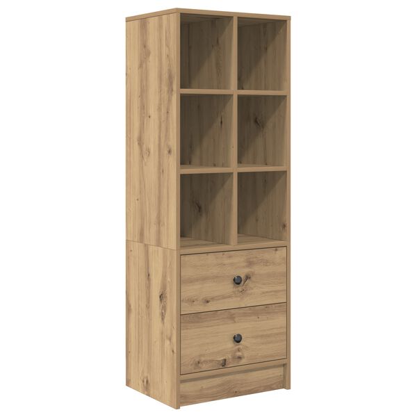 vidaXL Haut Armoire avec tiroir Ch&ecirc;ne artisanal 45,5 x 34 x 127 cm