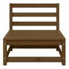vidaXL Salon de jardin 2 pcs avec coussins Marron miel Bois de pin