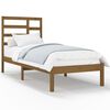 vidaXL Cadre de lit sans matelas marron miel bois massif 75x190 cm