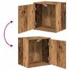 vidaXL Armoires de garage 2 pcs vieux bois bois d'ing&eacute;nierie
