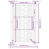 vidaXL Portail de jardin 100x125 cm en acier Corten, design carré