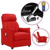 vidaXL Fauteuil de massage Rouge bordeaux Similicuir