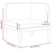 vidaXL Canap&eacute; d'angle de jardin avec coussins en bois d'acacia et corde