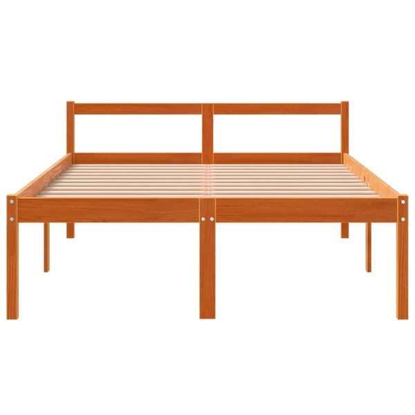 vidaXL Lit pour personne &acirc;g&eacute;e sans matelas 140x190 cm bois pin massif