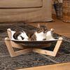 Designed by Lotte Hamac en bois pour chat Gaia 51x51x18,5 cm Gris