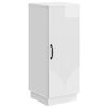 vidaXL Buffet Blanc brillant 33 x 34,5 x 87 cm Bois d'ing&eacute;nierie