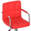 vidaXL Tabourets de bar lot de 2 rouge similicuir