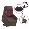 vidaXL Fauteuil inclinable de massage &eacute;lectrique marron