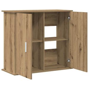 vidaXL Support d'aquarium Ch&ecirc;ne artisanal 81x36x73 cm Bois d'ing&eacute;nierie