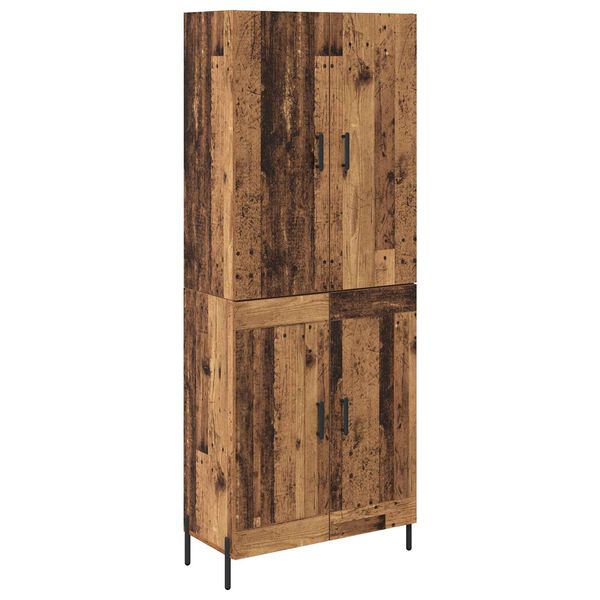 vidaXL Haut Armoire Bois Ancien 69,5 x 34 x 180 cm Bois d'ing&eacute;nierie