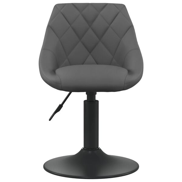 vidaXL Tabouret de bar Gris foncé Velours