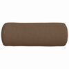 vidaXL Coussins d'accent 2 pcs Marron Ø 25 x 70 cm tissu