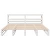 vidaXL Cadre de lit sans matelas blanc 180x200 cm bois massif de pin