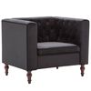 vidaXL Fauteuil noir velours