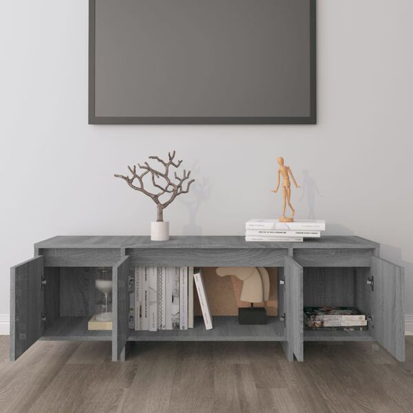 vidaXL Meuble TV Sonoma gris 120x30x40,5 cm Bois d'ingénierie