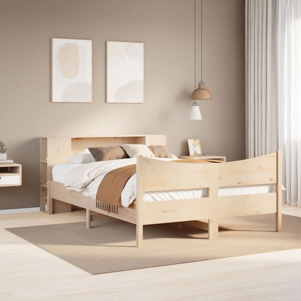 vidaXL Cadre de lit sans matelas 120x190 cm bois de pin massif