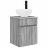 vidaXL Meuble de lavabo mural Sonoma gris 39 x 35 x 63 cm