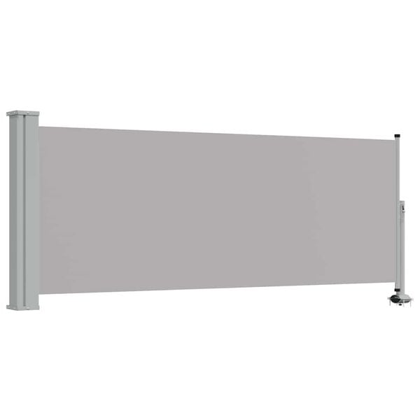 vidaXL Auvent lat&eacute;ral r&eacute;tractable de patio 100 x 300 cm Gris